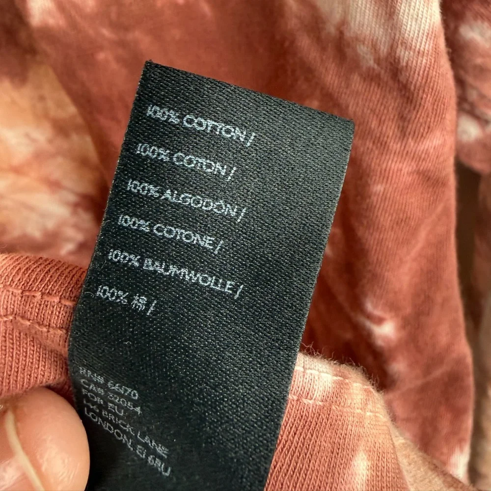 Free People We The Free Be Free Tie Dye Tee Long Sleeve Size Small - Picture 8 of 11